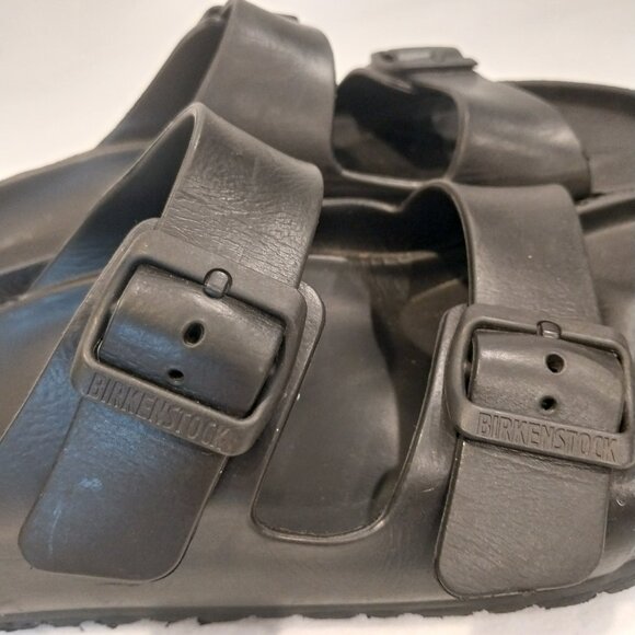 Birkenstock Slide Sandals Mens 10 10.5 (43) Black EVA Arizona Waterproof Shoes. - Picture 3 of 12